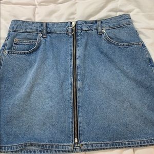 Top shop Moro jean skirt